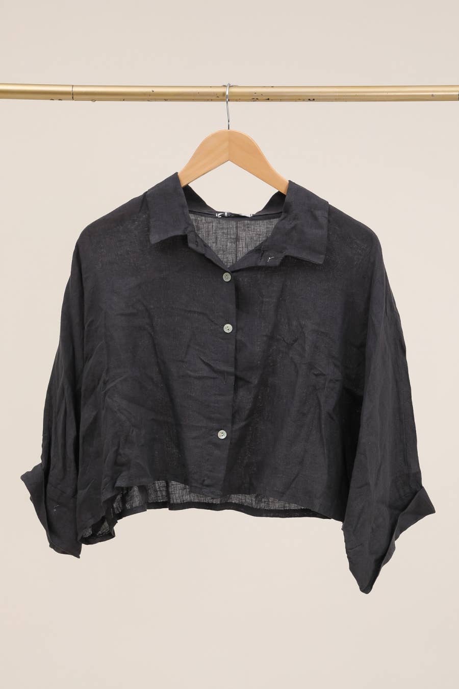Boxy Linen Button Up