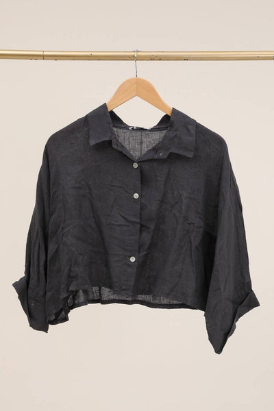 Boxy Linen Button Up