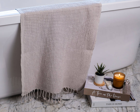 Stonewashed Waffle Turkish Towel