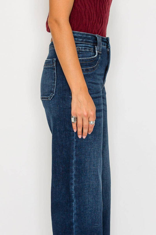 Tummy Control High Rise A Line Jeans