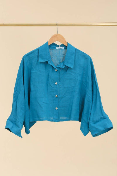 Boxy Linen Button Up