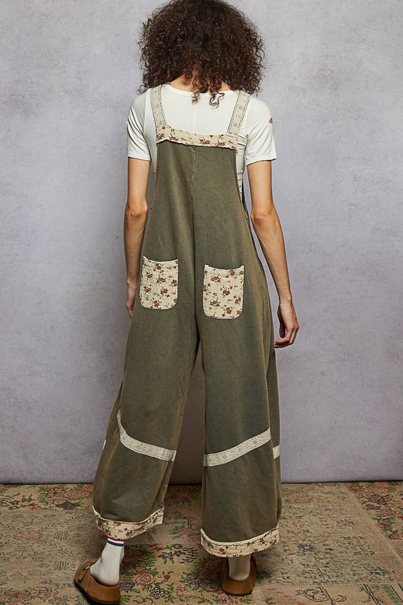 Vintage Wash Terry Overalls