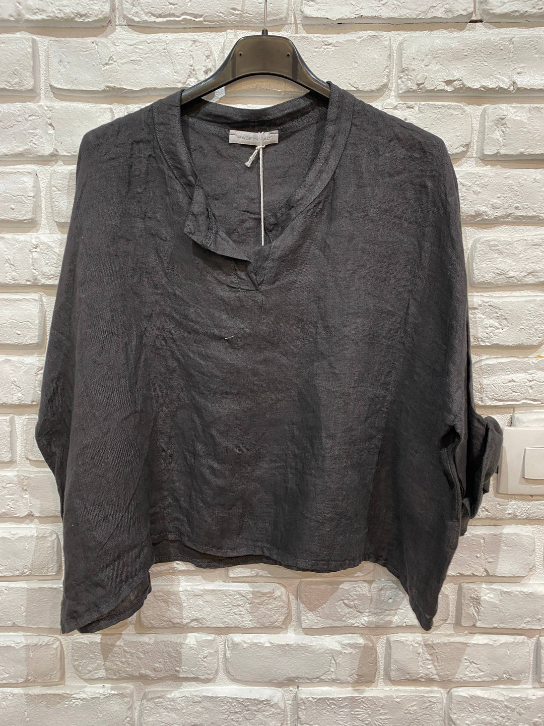 Linen V-Neck Top