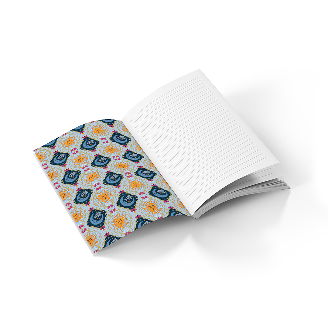 Moon Tarot Soft Touch Classic Layflat Notebook Journal