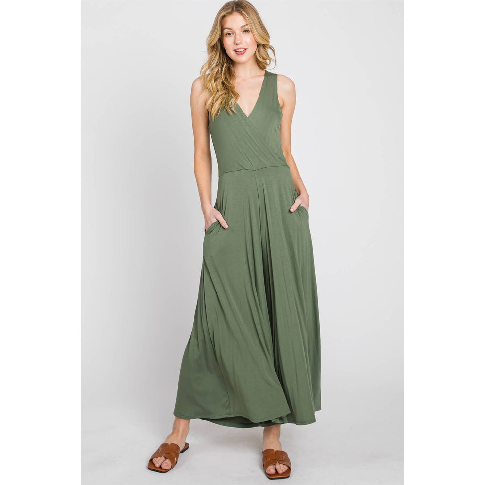 Sleeveless Wide Leg Jumpsuit