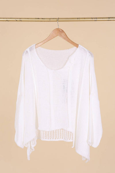 Asymmetrical Cotton Summer Sweater