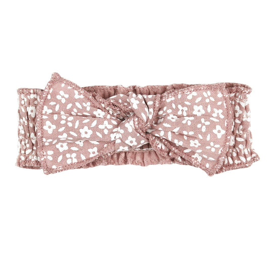 Taffy Floral Organic Muslin Smocked Headband