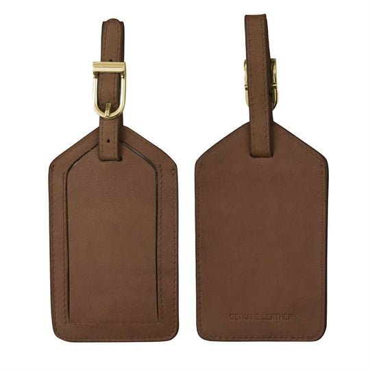 Rectangular Leather Luggage Tag
