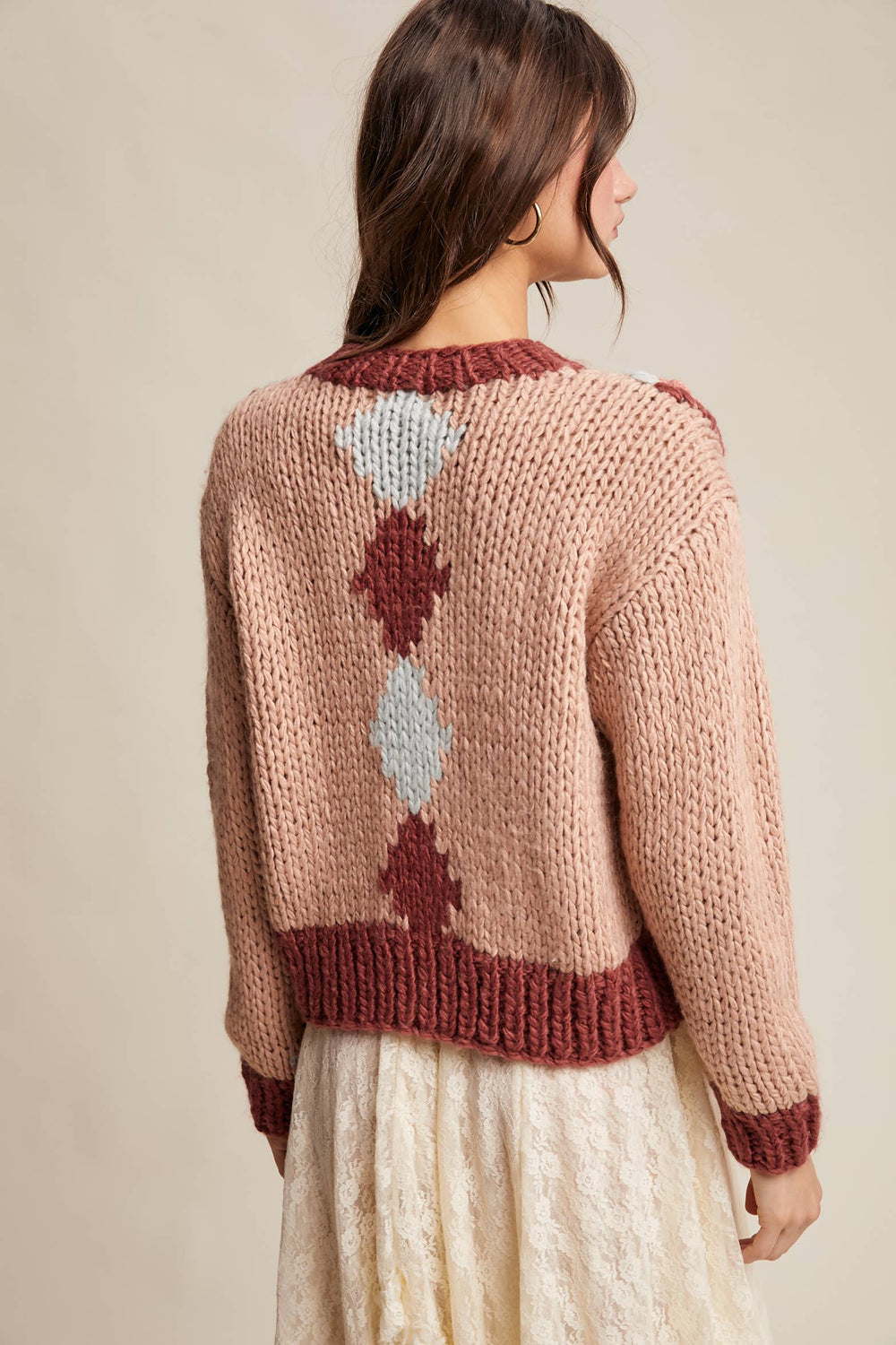 Fall Crochet Floral Cardigan