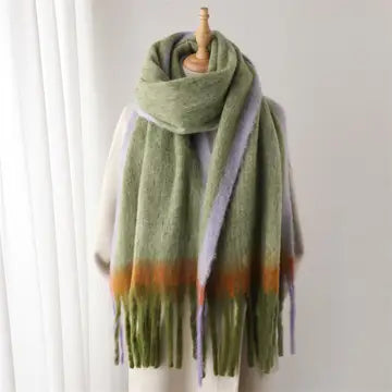 Colorblock Winter Scarf