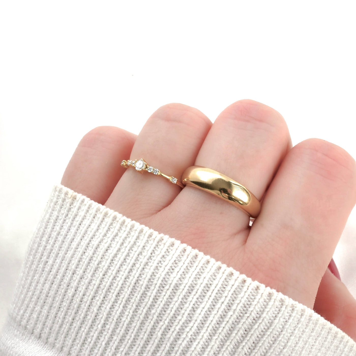 Sterling Silver Cluster CZ Ring