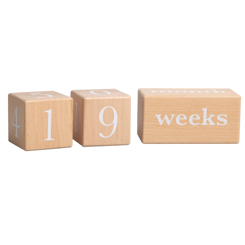 Natural Wooden Milestone Blocks