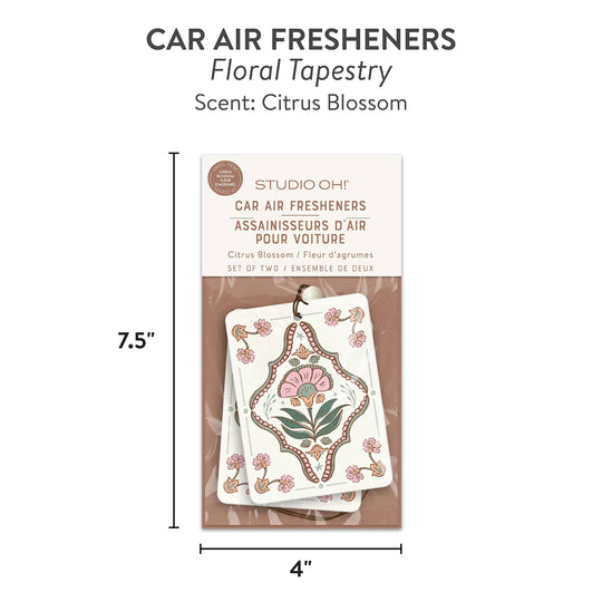 Floral Tapestry Car Air Freshener