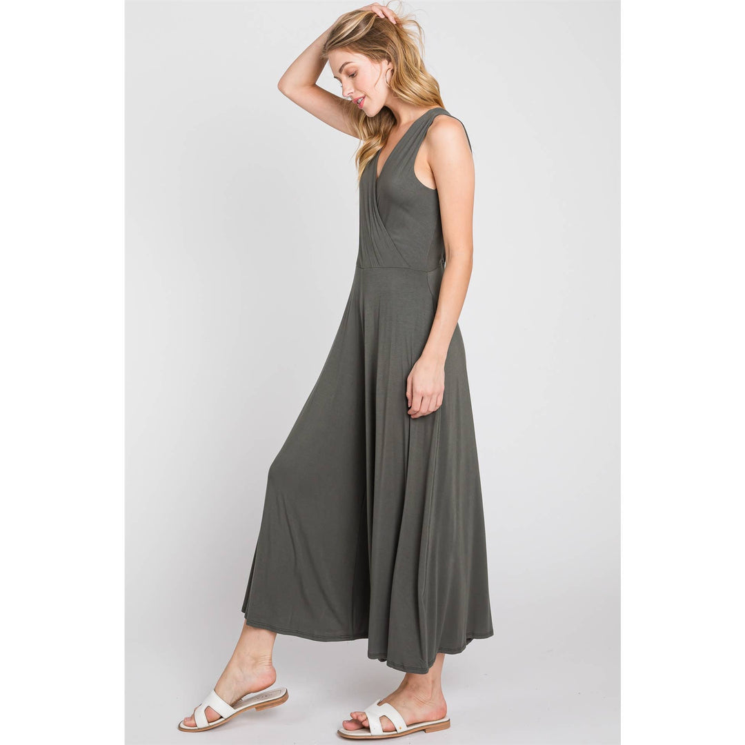 Sleeveless Wide Leg Jumpsuit