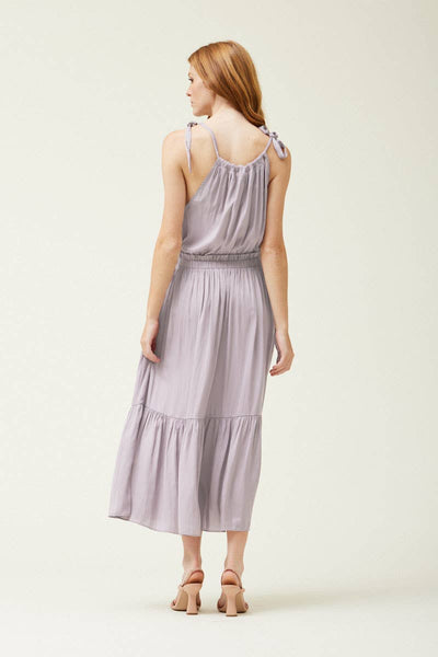 Grade & Gather 60980PP - SIDE HALTER MIDI DRESS - Simple Good