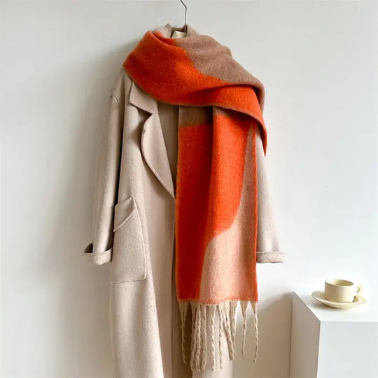Colorblock Winter Scarf