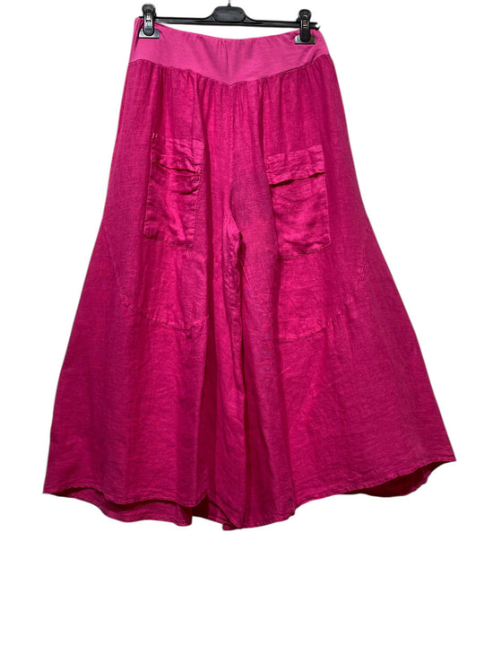 Wide Leg Linen Capris