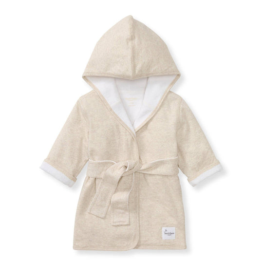 Organic Cotton Knit Terry Hooded Robe