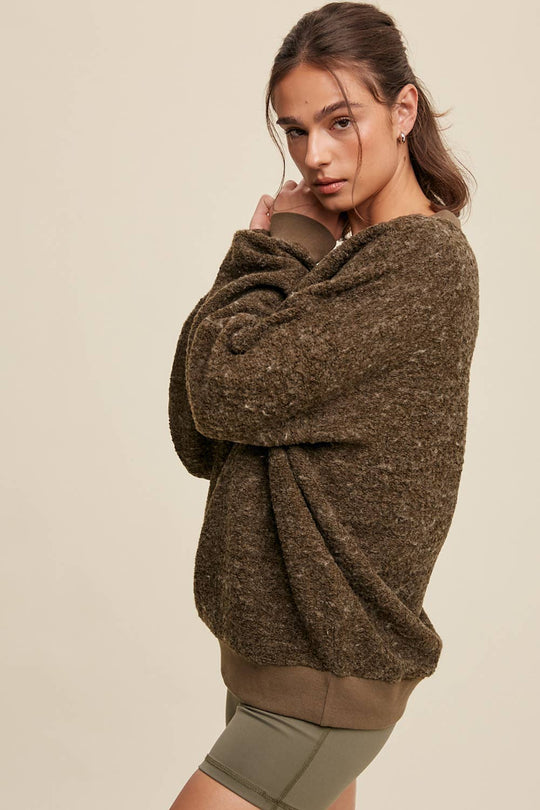 Boucle Pullover Sweater