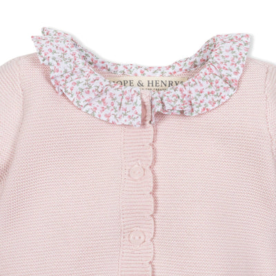 Organic Ruffle Collar Sweater Romper