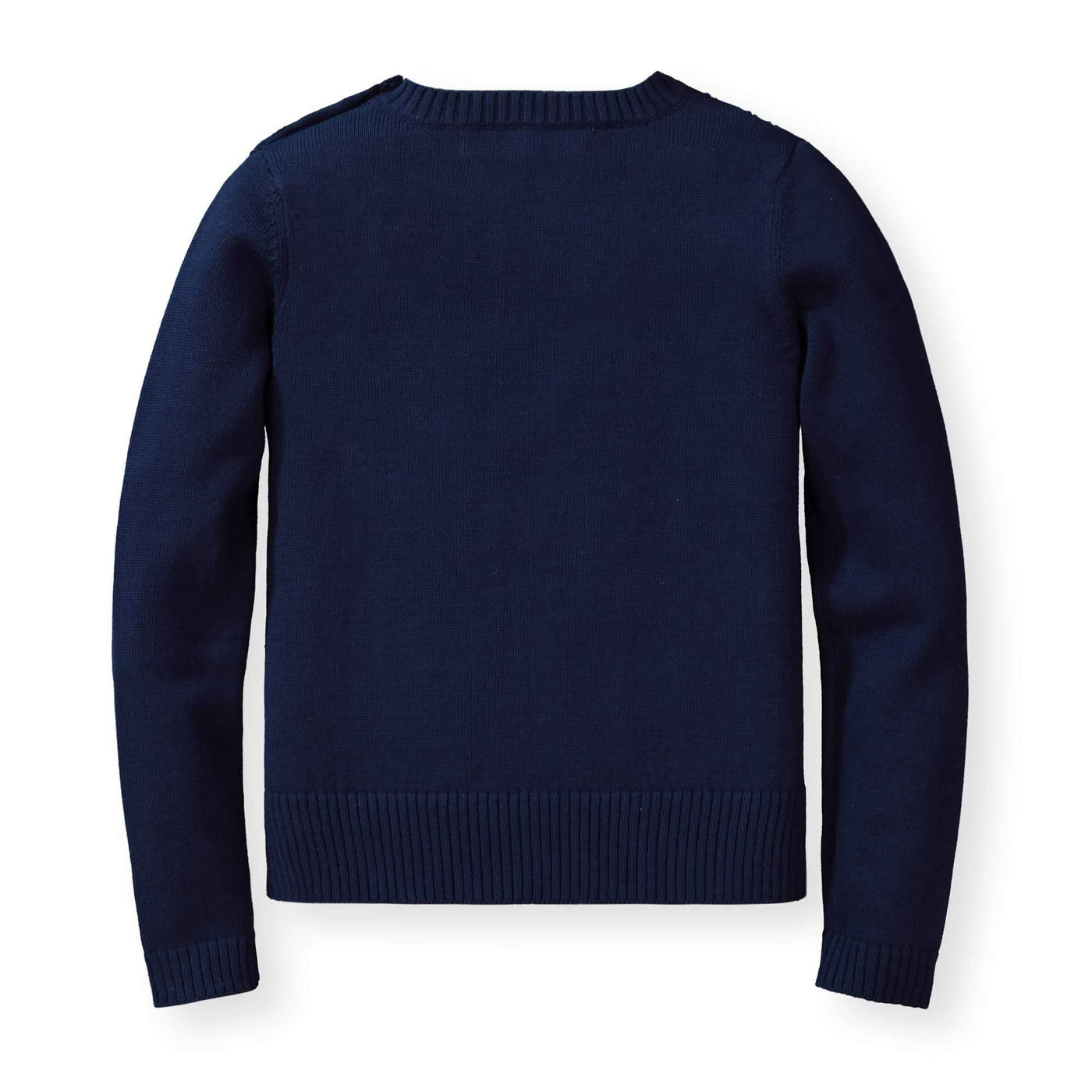Navy Cable Front Sweater