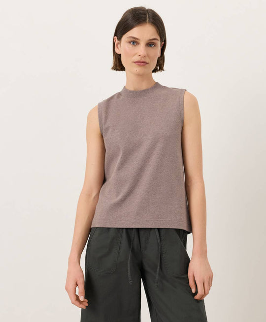 Airplane Mock Neck Shell