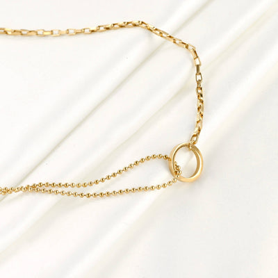 Waterproof Asymmetrical Circle Choker