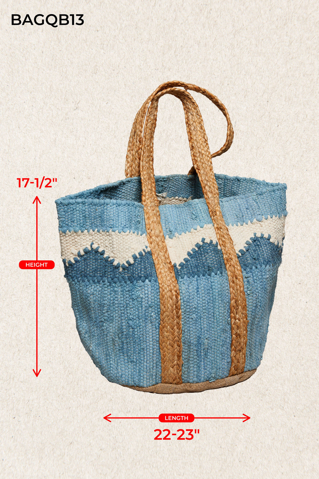 Multi Wave Handwoven Tote Bags