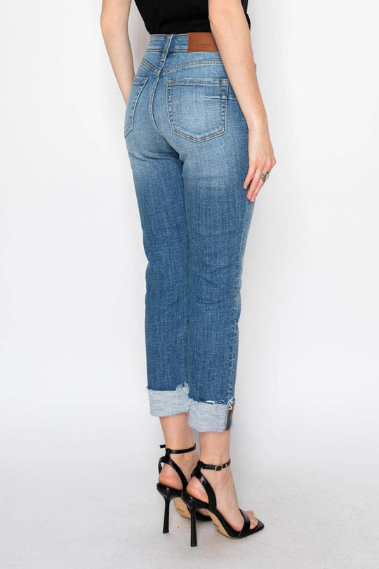 High Rise Straight Leg Jeans