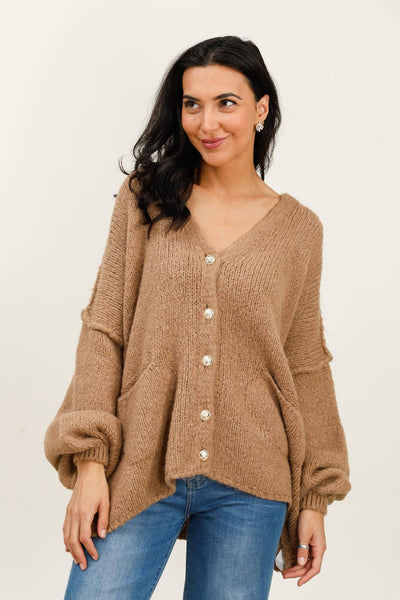 Oversized Button Up Cardigan