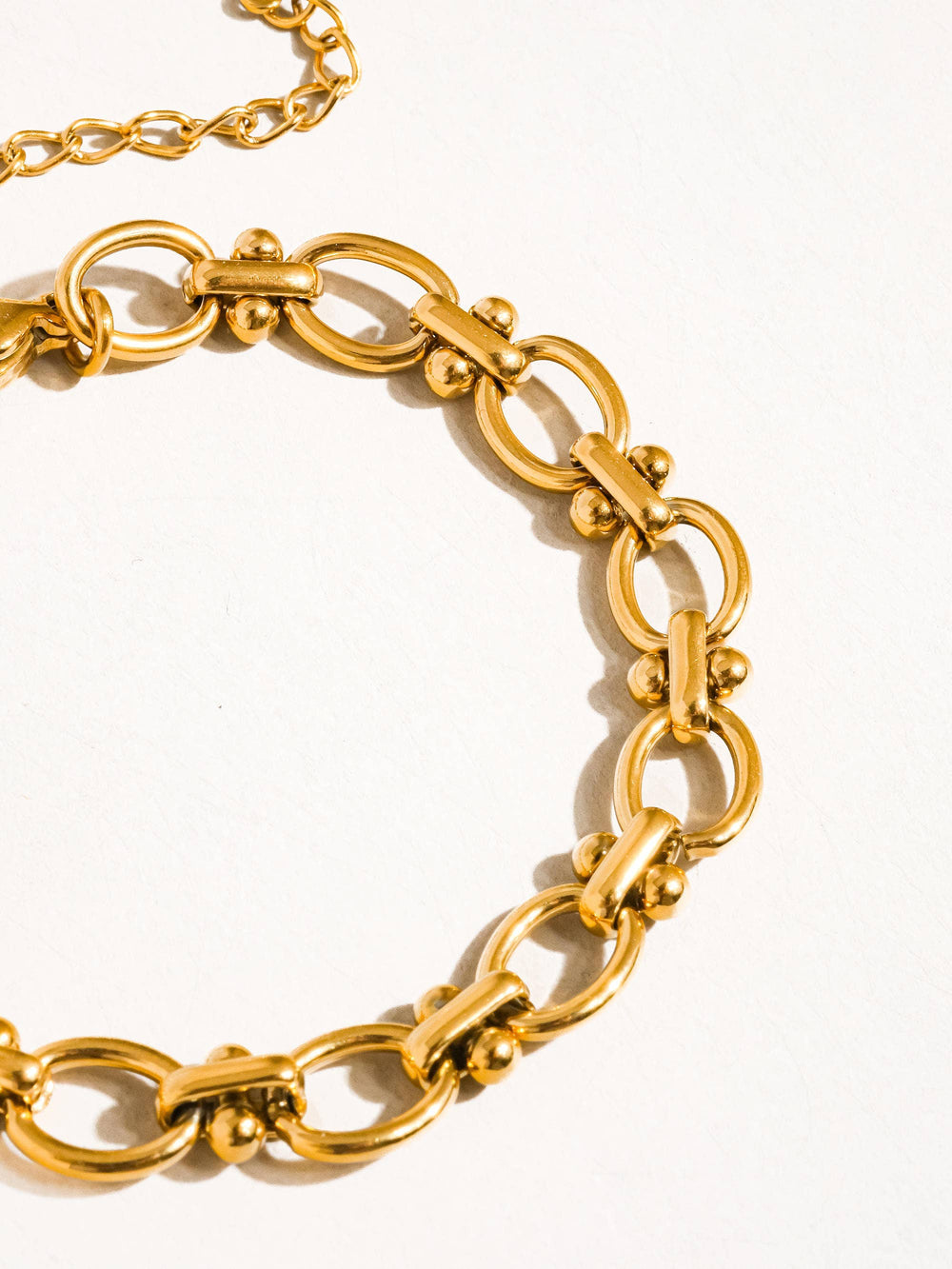 Dawson 18K Gold Plated Non-Tarnish Braided Chain Bracelet