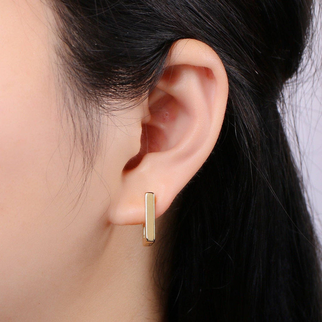 Minimalist Square Huggies