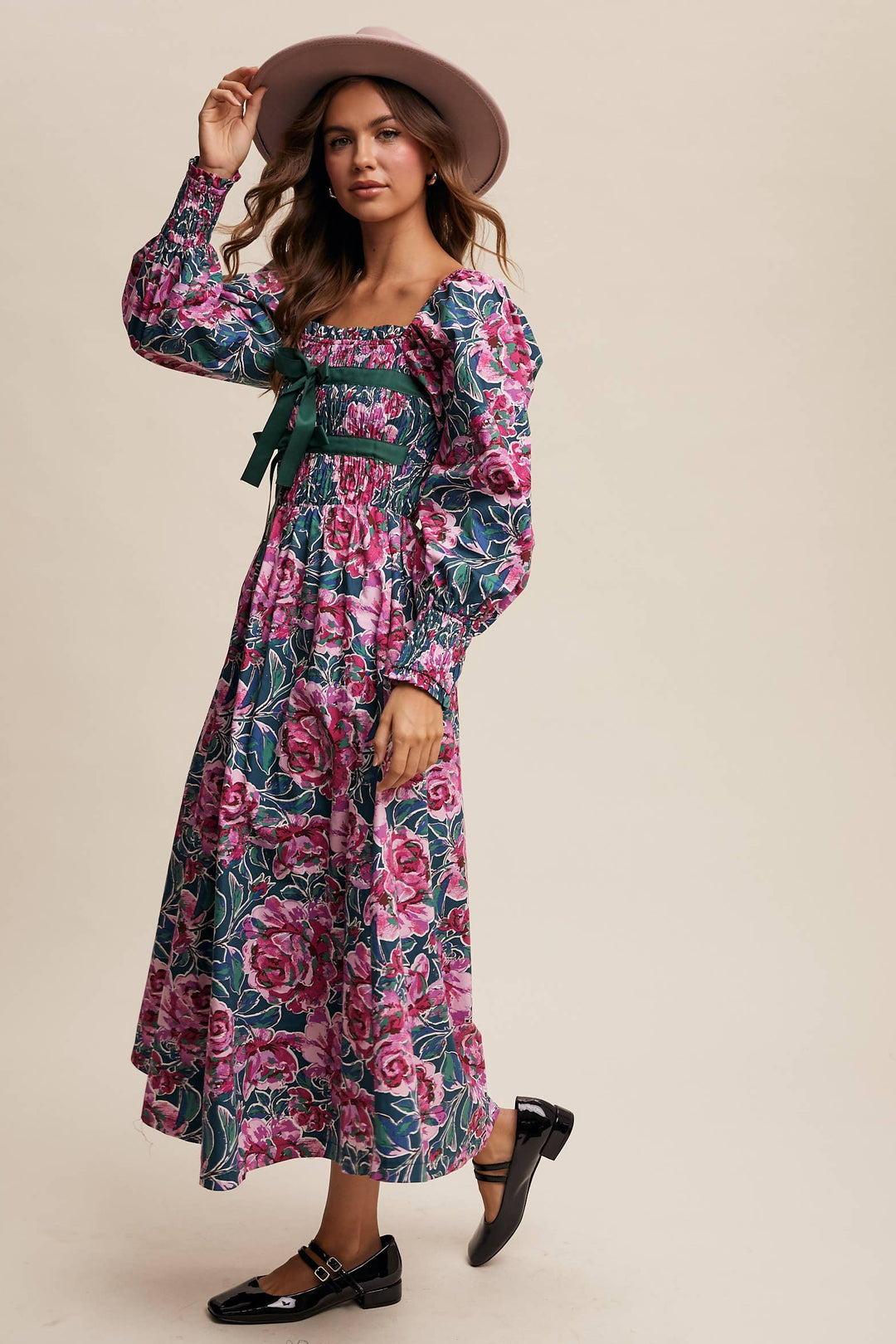 Floral Smocked Maxi Dress