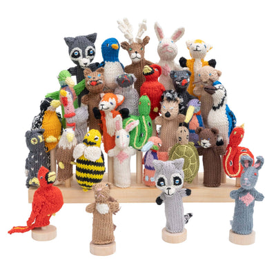Forest Animals Organic Cotton Finger Puppets