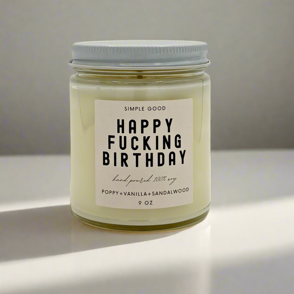 Happy F*cking Birthday Candle