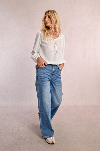 Denim Wide Leg Jeans