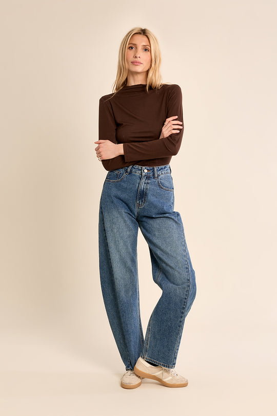 Chocolate Brown Layering Turtleneck
