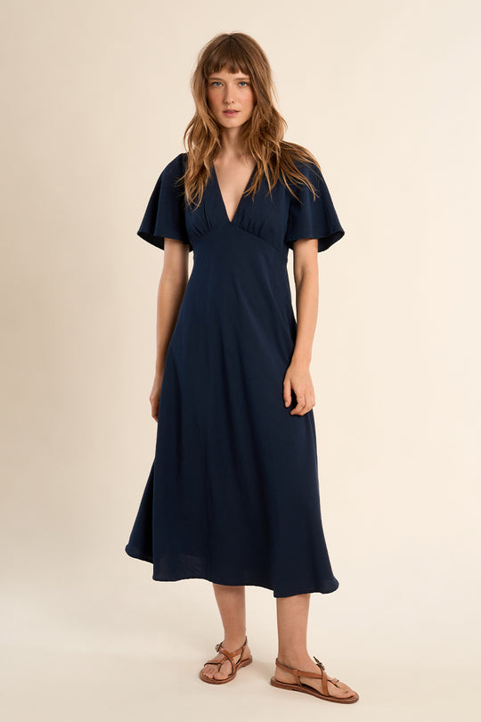 Navy Midi Dress
