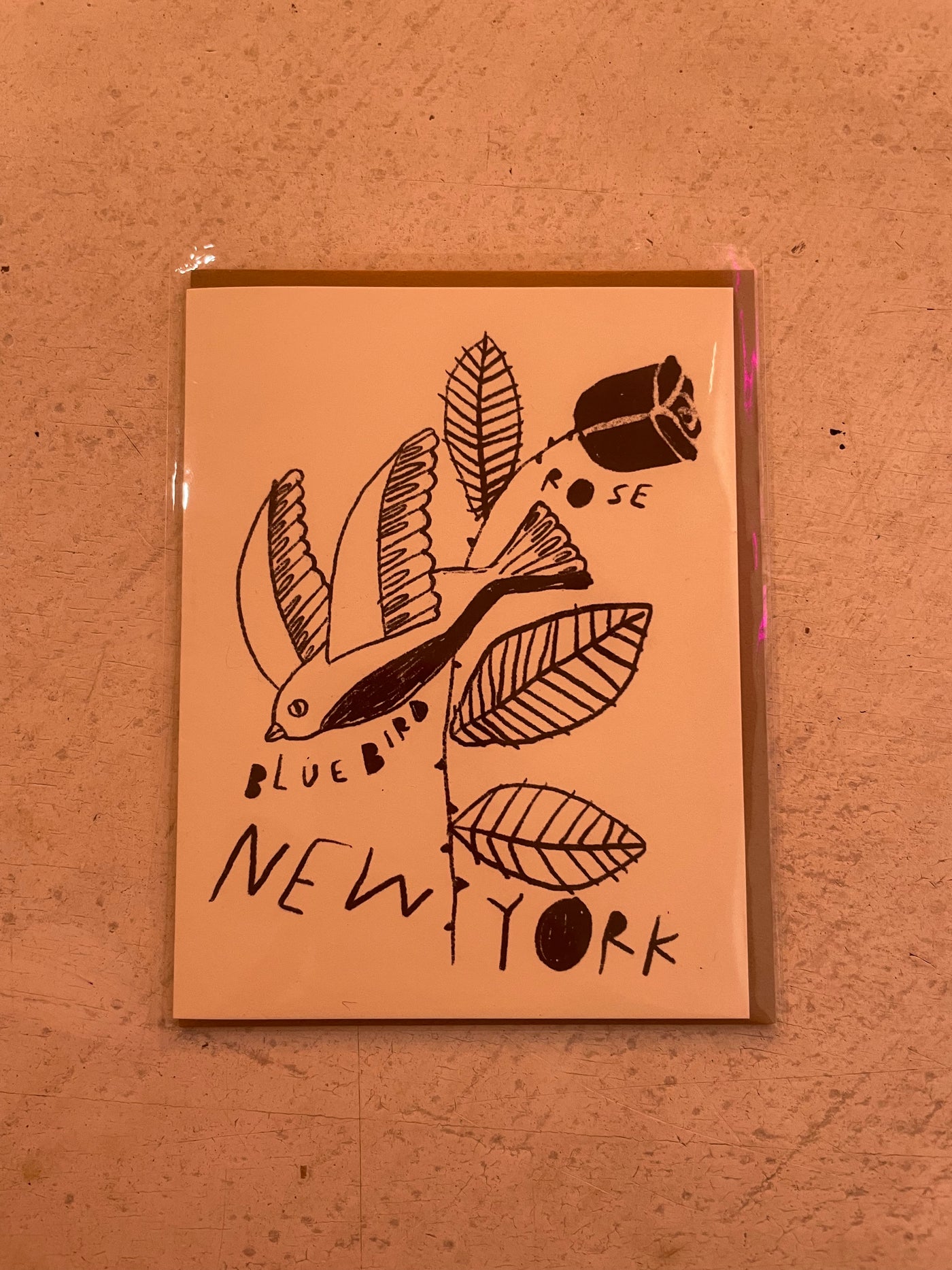 New York State Bird & Flower Card