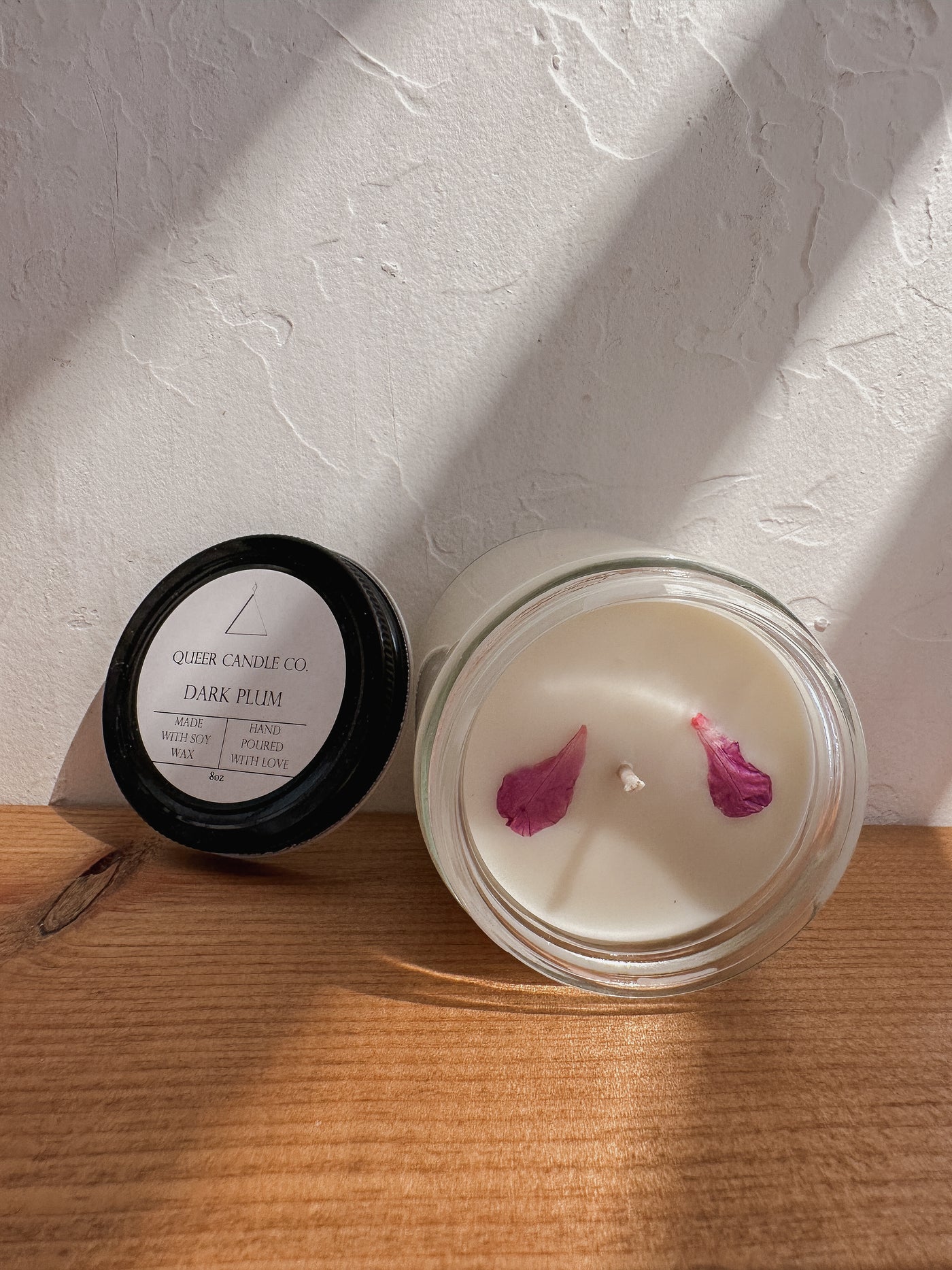 Queer Candle Company Non Toxic Candle | Dark Plum - Simple Good