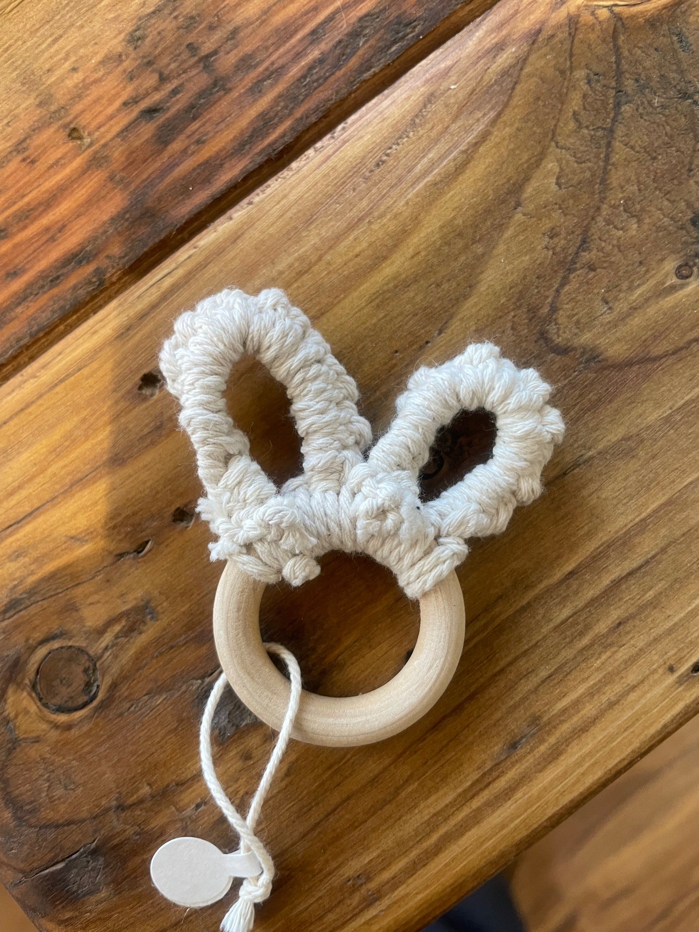 Macrame Bunny Ears Teether