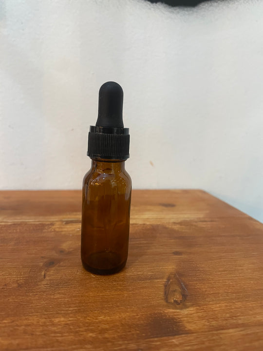 Amber Glass Dropper Bottle (Empty)