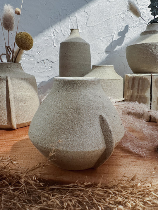 Good Hearted Woman Neutral Tone Bud Vase - Simple Good