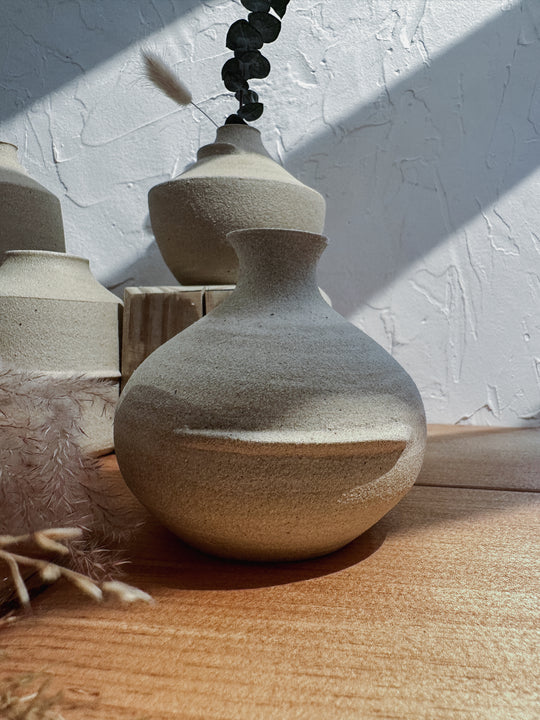 Good Hearted Woman Neutral Tone Bud Vase - Simple Good