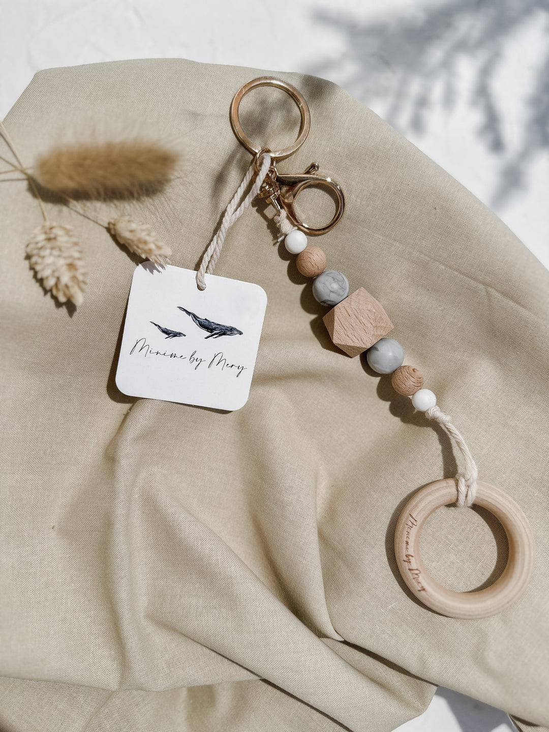 Minime by Mery Non-Toxic Binky Holder + Teether Keychain - Simple Good