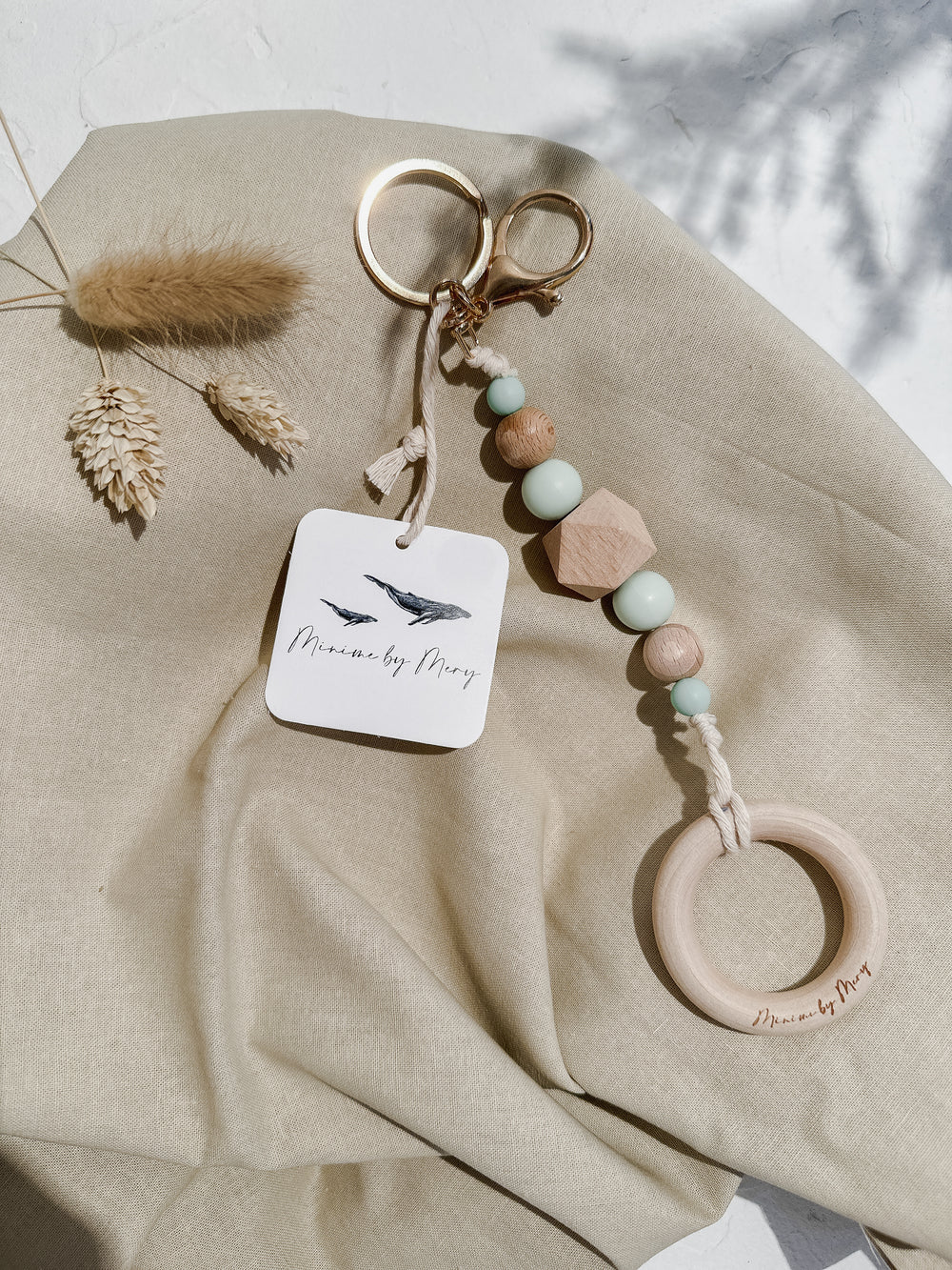 Minime by Mery Non-Toxic Binky Holder + Teether Keychain - Simple Good