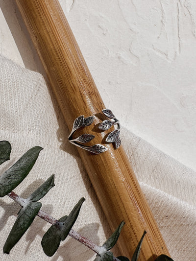 Nina Designs Adjustable Leaf Cluster Ring - Simple Good