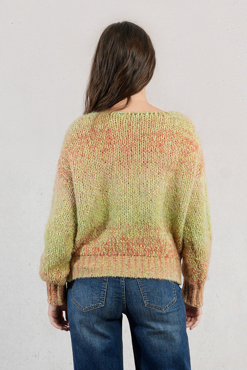 Lime Ombre Sweater