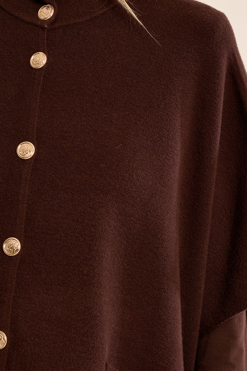Gorgeous Chocolate Brown Poncho