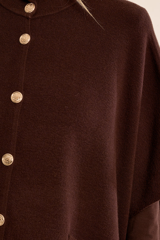 Gorgeous Chocolate Brown Poncho